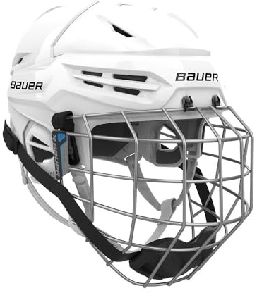Bauer Re-Akt 55 Helm Combo mit Gitter Senior weiß L weiß