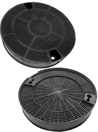 eRicambi, Coppa Filtri (x2) ai Carboni Attivi, Compatibile con Cappa Aspirante Elica Ariston Whirlpool Smeg, Dimensioni: 195x35 (mm) Mod.29 KIT0161374, Per Modelli Alba Cubo Island, Aqua, Coraline