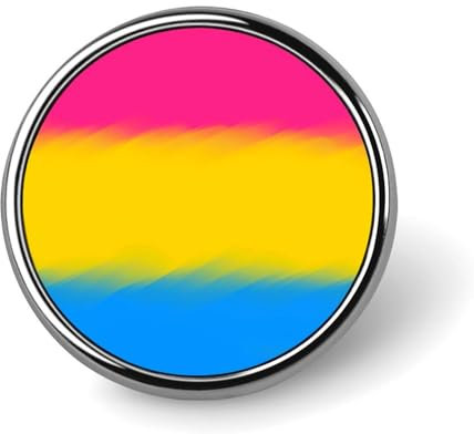 Pansexual Pan Pride Pins Round Buttons Badges Brooches Enamel Pin Party Supplies Decor for Hat Clothes Bag