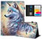 Rostsant Case for ipad 10th generation case PU Leather Sleeve Magnetic Stand iPad 10.9 Wallet Tablet Protective Case for iPad (A16) 11th Generation 11 Inch (2025) White wolf