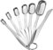 Tablespoon Measuring Spoon 18/8 Stainless Steel Measuring Spoons Stainless Steel Metal Measuring Spoons Sets for Cooking Baking and DIY Kitchen Essential (Set of 7)