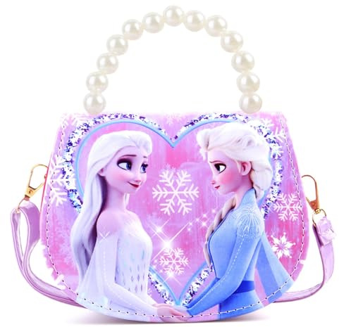 Handtasche Mädchen, Tasche Mädchen Umhängetasche Kinder Mädchen Kinderhandtasche Cartoon Kindertasche mit Verstellbarem Gurt, Geschenke für Mädchen