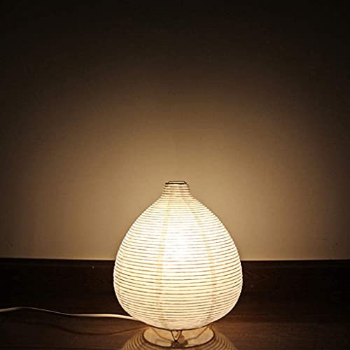 SSNCcNC Tischlampe Retro Laterne Reispapier Lampe Schlafzimmer Nachttischlampe Kleine Tischlampe Minimalismus Modern Dekoration Nachtlicht für Hotel Kinder Wohnzimmer