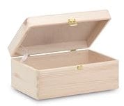 Pinus - Holzkiste mit Deckel und Schloss 30x20x13,5 cm, Kleine Holzbox, Aufbewahrungsbox Holz Box, Wooden Box With Lid, Erinnerungsbox, Erinnerungskiste, Kästchen, Holz Schachtel Natural Farbe