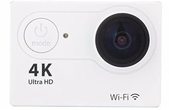 TIEOAXFT Ultra HD 4K Action Camera 720P/30FPS WiFi Underwater Cameras Waterproof Helmet Bicycle Video Recording Cameras Outdoor Sport Cam for Vlogging with External Microphone, Remote Cont(White)