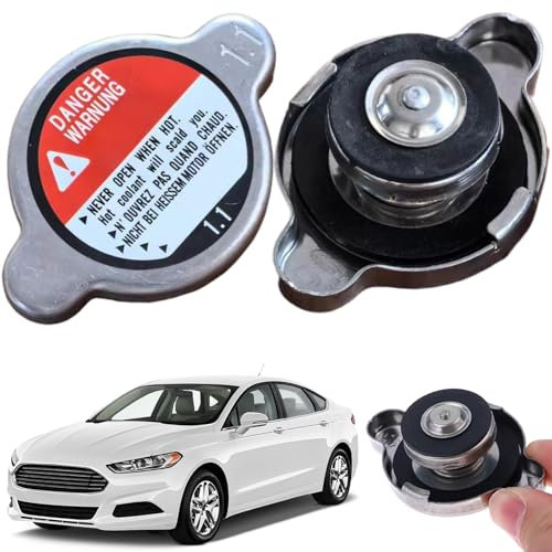 Bouchon de réservoir de liquide refroidissement 2 pièces 1.1 pression en acier inoxydable couvercle radiateur voiture remplacement sans fuite bouchon réservoir liquide refroidis