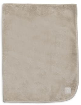 Jollein Babydecke Basic - Jersey/Sherpa - Warm Sand - 75x100cm - 100% Baumwolle - Für Babywiege - 1.0 TOG - OEKO-TEX Zertifiziert