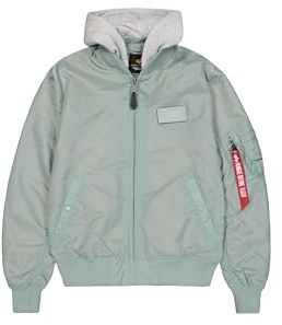 ALPHA INDUSTRIES Herren Ma-1 Tt Hood Light Bomberjacke (1er Pack)