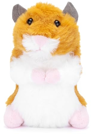 Zappi Co Plüsch Hamster (14cm Höhe) Weiches Kuscheltier & Stofftier, Umweltfreundliche Tierkollektion für Neugeborene & Kleinkinder