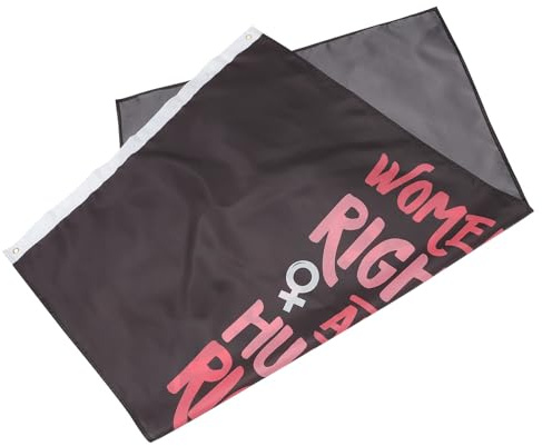 Lurrose Außenbanner Frauenrechte und Reproduktive Rechte Flagge 90X150cm mit Wetterfestem Material für Garten Innenräume und Veranstaltungen