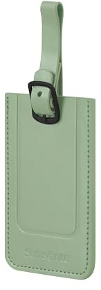 Samsonite TA Revolution - Gepäckanhänger Set 2 Stück, Kofferanhänger für Koffer und Taschen, mit verstellbarem Riemen, Adresskarte, Schutzklappe für Privatsphäre, Grün (Sage)