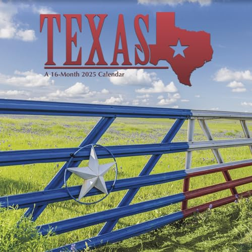 2025 Texas Wall Calendar