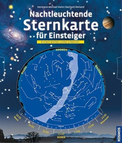 Nachtleuchtende Sternkarte für Einsteiger: Einfach drehen, sicher erkennen