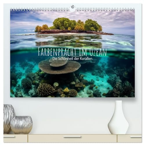 Farbenpracht im Ozean - Die Schönheit der Korallen (hochwertiger Premium Wandkalender 2026 DIN A2 quer), Kunstdruck in Hochglanz: Entdecken Sie Monat ... Korallenkalender. (CALVENDO Natur)
