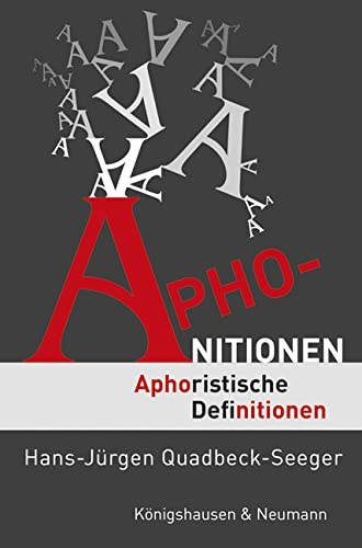 Aphonitionen: Aphoristische Definitionen