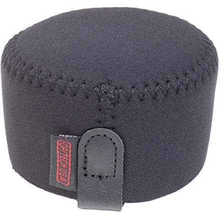 OP/Tech USA Hood Hat - Universal Objektivdeckel für DSLR & Digitalkameras | Neopren Kamera Gegenlichtblende, Weiche Kappe für Kameraobjektiv & Schutz - Mini (Schwarz) - Made in USA