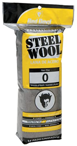 Red Devil 0313 Steel Wool, 0 Fine, (Pack of 16)