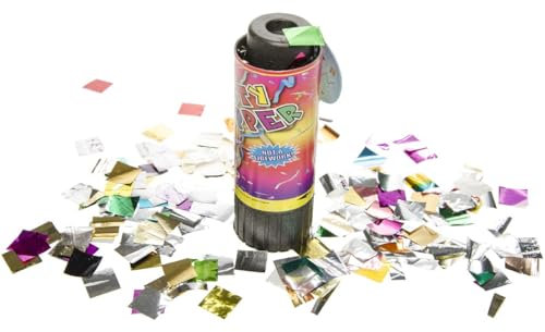 LG Electronics 1 x Party Popper ca. 110 x 40 mm, Partypopper, Partyknaller