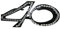 Folat 00751 - Brille mit Diamanten - schwarz - Zahl 40