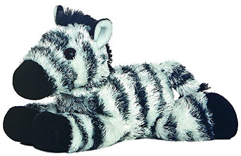 Aurora World 13284 - Mini Flopsie - Zany Zebra, 20.5 cm