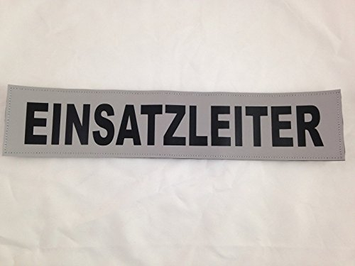 EINSATZLEITER 3M Rückenschild 38x8cm matt silber