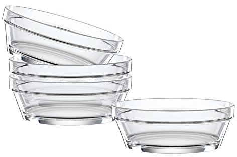 Spiegelau & Nachtmann, 4-teiliges Schalen-Set, 13,5 cm, Kristallglas, Bistro, 2670143