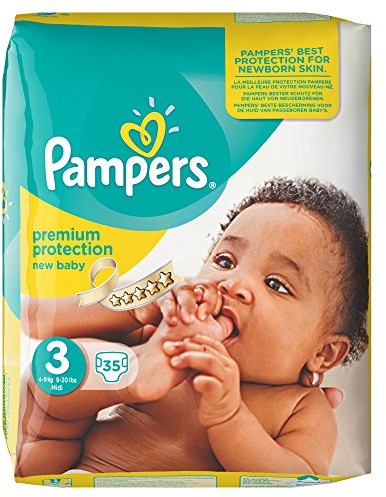 Pampers Windeln New Baby, Gr. 3 Midi 4-9 kg Sparpack, 35 Stück