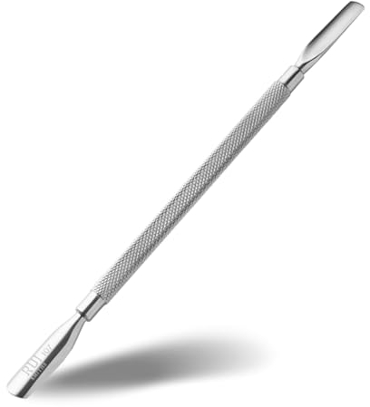 Rui Smiths Empujador de Cutículas Profesional de Doble Punta de Acero Inoxidable Hipoalergénico (cortacutículas) - Estilo nº 107