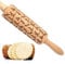 Rouleau à pâtisserie en bois - Motifs : chats gravés - Gaufrage - Cadeau de pendaison de crémaillère - 34 cm