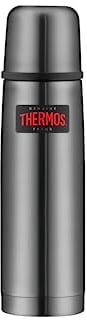 Thermos 4019.218.050 Light & Compact Insulating Flask 0.5 Litre Stainless Steel Vacuum Flask, Grey, 6 – 8 X 24, 5 cm