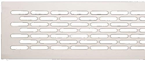 Kitchen WORKTOP/Plinth Heat Vent Grill Aluminium by Rejs (480 x 80mm, Stainless Steel)