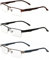 Twinkleyes Lesebrillen Metall Sehhilfe Augenoptik Halbrand Halbrandbrille Brille Lesehilfe für Damen Herren von 1.0 1.5 2.0 2.5 3.0 3.5 4.0 (3 Farben Set, 1.5)