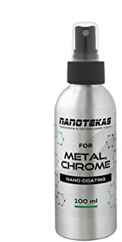 Nanotekas Nano-Beschichtung für Metall, Chrom, Edelstahl, Fleckenschutz, wasserabweisend, 100 ml