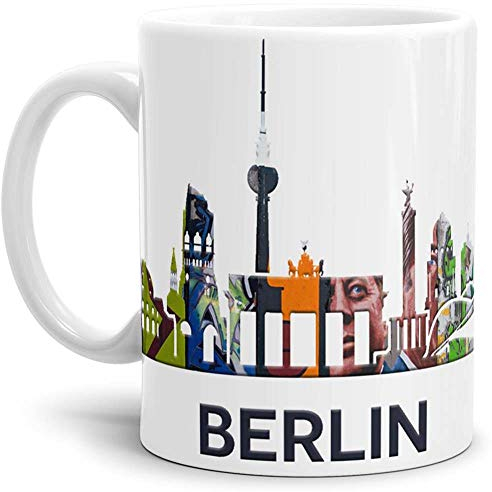 Tassendruck Berlin-Tasse Skyline - Kaffeetasse/Mug/Cup - Qualität Made in Germany