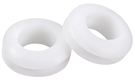 sourcing map 50 Stück Kabeldurchführung Gummi Drahtschutz Ölbeständig Gummistopfen Set Gummitüllen für Kabel Draht Elektroinstallation Kabelkanal Auto Boot 12mm Montagedurchmesser Weiß