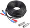 SANSCO 18.3 Meter 60 Feet Coaxial Lead, Power Cable for DVR Security System, BNC Video Wire for 960H 1MP 2MP 3MP 4MP 5MP CCTV Cameras, BNC RCA Connectors Included, Home Use