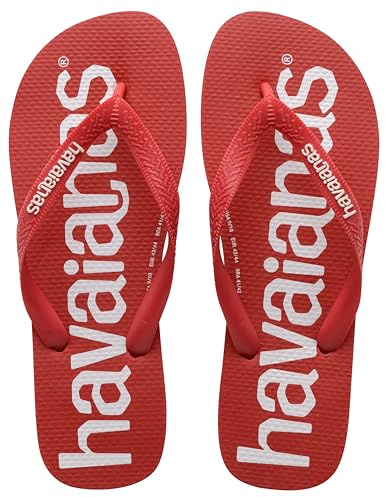 Havaianas Top Logomania Unisex Adults FlipFlop Ruby Red 4.5/5 UK