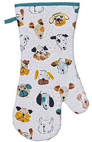 Ulster Weavers Gauntlet Single Oven Glove - Mutley Crew (100% Cotton Outer; 100% Polyester wadding; CE marked, Blue), Multicolor, One Size