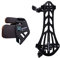 Bicaster Bogenschießen Finger Tab Guard (RH) + Armschutz Set für Tradition Bow Recurve Bow Schutzausrüstung (Schwarz, Medium)