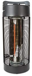 Perel PHT1200 Calefactor Electrico de Pie con Infrarrojos Silencioso para Exteriores, 1200 W, Diametro de 22 cm, Altura de 56 cm, Ipx4