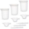 Zocipro 9Pcs Silicone Measuring Cups for Epoxy Resin, Including 3Pcs 100ml Non Stick Mixing Cups & 3Pcs 10ml Silicone Mixing Cups & 3Pcs Silicone Stir Sticks, for DIY Resin Casting Painting