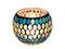 Mosaik Glas Kerzenhalter Vase Stift Halter, Crack Glas Mosaik Teelampenhalter, Romantische Teelampe Kerzenhalter Heimdekoration (F)