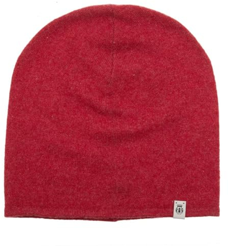 Roeckl Pure Cashmere Beanie Kaschmirmütze Wollmütze Wintermütze Oversize-Mütze Damen - Winter Herbst-Winter - One Size rot