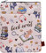 Book Nerd Buchhülle für Buchliebhaber, Buchnerds, Buchschutz für Taschenbücher, aus waschbarem Stoff, Buchetui mit Reißverschluss, Größe M, 28 x 22,1 cm