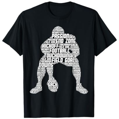Football Lineman Football américain Hommes Enfants Garçons T-Shirt