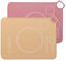 Tovagliette in silicone per bambini, tovagliette lavabili in lavastoviglie, tappetini da viaggio portatili per bambini, set di 2 (giallo)