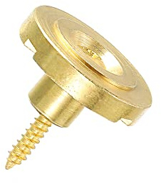 sourcing map Guitar String Retainer Guide Tree Round Slotted Guides Trees Gold with Screw for Guitars Bass