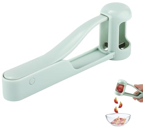 Coupe Fruits et Légumes en Lamelle, Trancheuse de Fruits en Acier Inoxydable Trancheuse de Fraises de Tomate Cerise pour la Cuisine Outils de Coupe de gâTeau de Salade de Fruits de Légumes