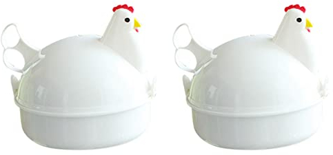 IGUATU 2X Pollo Huevos en Forma de Microondas Caldera Electrodomésticos de, Herramientas para el Hogar