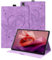 Auslbin Custodia compatibile con Lenovo Tab P12 12.7 2023 Cover, Pelle Goffrata Farfalla PU con Funzione di Supporto, Tab Cover per Lenovo Tab P12 2023, Viola